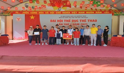 VINH QUANG RỰC RỠ: TRƯỜNG PTDTBT THCS HUỔI LÈNG GIÀNH GIẢI NHẤT TOÀN ĐOÀN TẠI ĐẠI HỘI TDTT XÃ MƯỜNG TÙNG LẦN THỨ I NĂM 2025