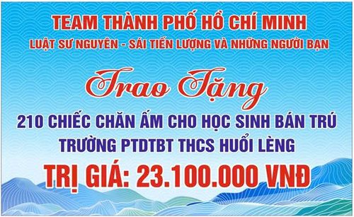 LAN TỎA YÊU THƯƠNG – GỬI TRAO HƠI ẤM ĐẾN HỌC SINH BÁN TRÚ TRƯỜNG PTDTBT THCS HUỔI LÈNG