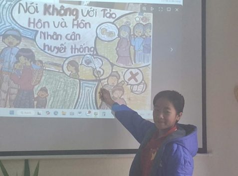 TRƯỜNG PTDTBT THCS HUỔI LÈNG TUYÊN TRUYỀN TRUYỀN THÔNG PHÒNG CHỐNG NẠN TẢO HÔN VÀ HÔN NHÂN CẬN HUYẾT THỐNG
